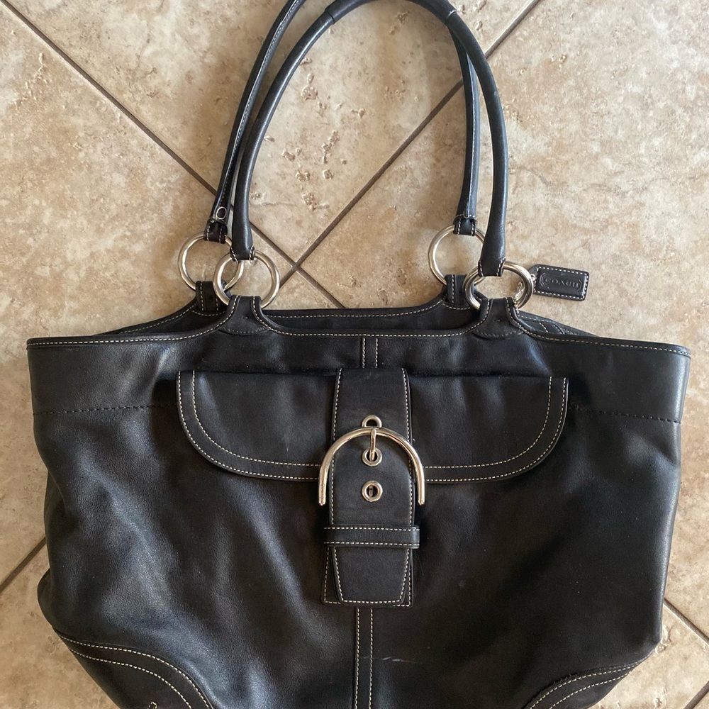 Coach Soho Black Leather Bag